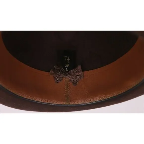 Christys London Hand Made 100% Fine Fur Wool Felt Fedora Hat 7 1/4 - 59 cm - Picture 9 of 10